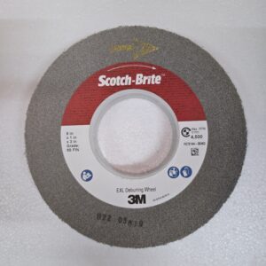 Scotch-Brite™ EXL Deburring Convolute Wheel, XL-WL, 9S Fine, 8 in x 1 in x 3 in, 3 ea/Case