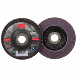 3M™ Flap Disc 769F, T27, 4 1/2 in x 7/8 in, 60+ YF-weight, 10 /case