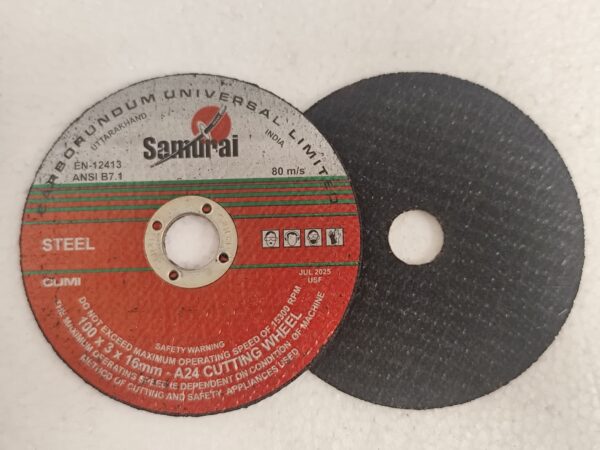 Cumi - 4" Cut off Wheel 100X3X16 A24 - Samurai