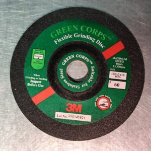 3M - 4" Green Corps Flexiable Grinding Disc Grit 60
