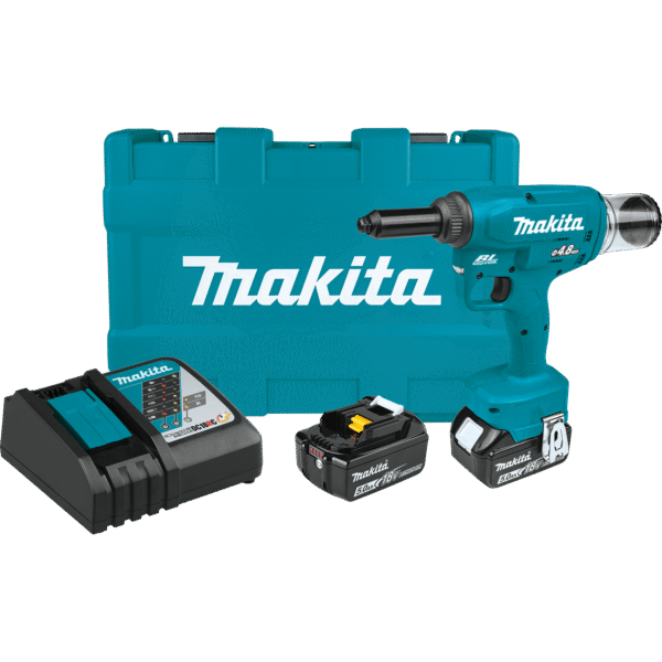 Makita - 18V LXT® Brushless Cordless 1/4" Rivet Tool Kit (5.0Ah)