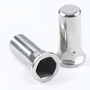 Glispro – Blind Rivet Nut – Stainless Steel Flat Head Inner-Hex Body Closed End