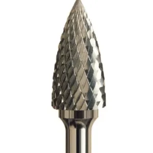 Glispro – Tungsten Carbide Rotary,  Tree shape with point End