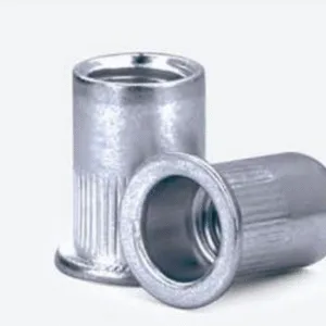 Glispro – Aluminum Flat Head Knurled Body Rivet Nut