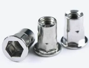 Glispro – Stainless Steel Flat Head Inner-Hex Body Rivet Nut