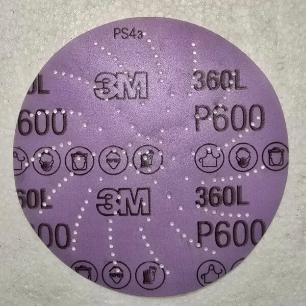 3M Xtract™ Film Disc 360L, Clean Sanding Disk, P600 3MIL, 5 in, Die 500LG