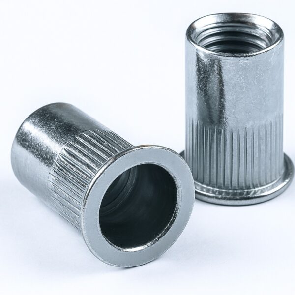 Glispro – Blind Rivet Nut – Flat Head Knurled Body-AVK