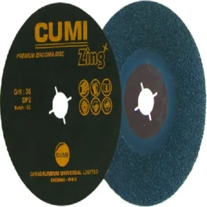 Cumi - 4 in Zing Zircon Resin Disc Grit-36