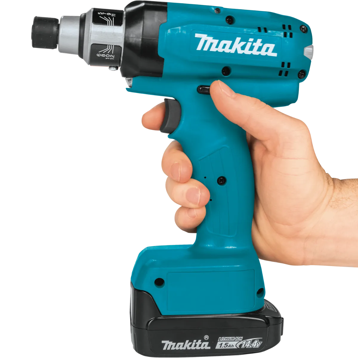Makita - 14.4V Lithium‑Ion Brushless Cordless 1/4" Hex Low Reaction Torque Control 5-12 Screwdriver (SOLO)