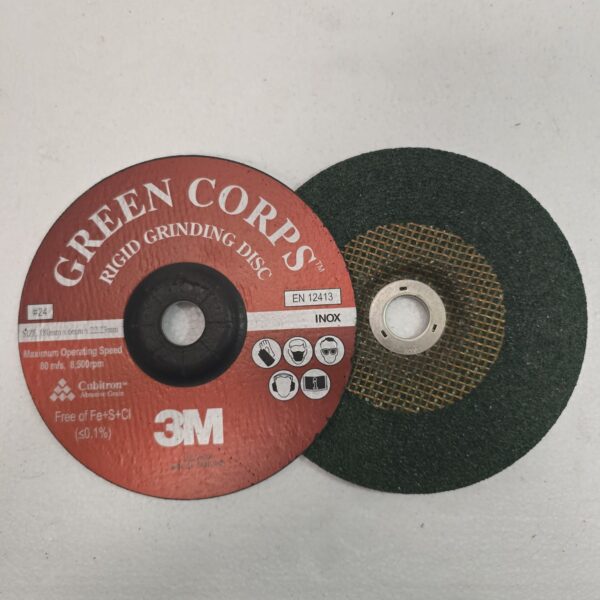 3M Green Corps Flexible Grinding Wheel, 180 x 6 x 22 mm