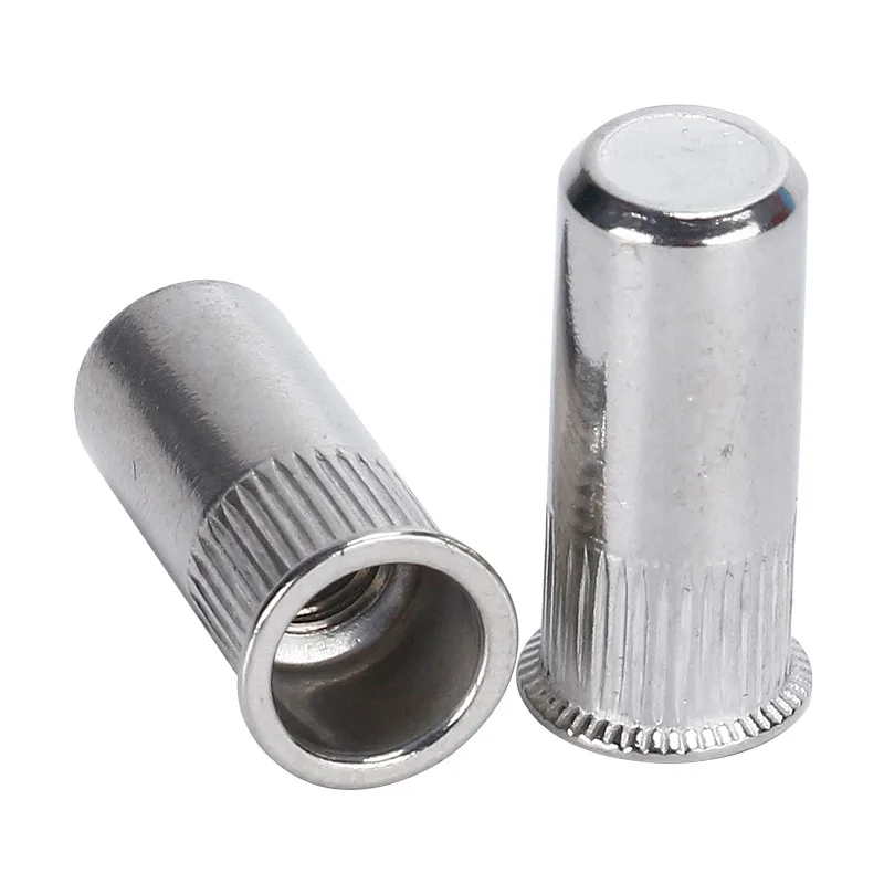 Glispro – Stainless Steel Reduce Head Knurled Body Closed End Rivet Nut