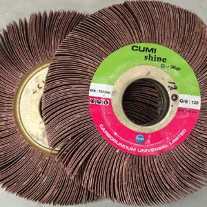 Cumi - Shine Flap Wheel 150X25X31.75 - XF562 - 75mm Flange Grit 120