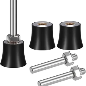 Glispro 3-Pack Disc Pad Holder Shank for 3M Roloc - 1 inch for Polishing, Sanding, Surface Preparation, 1/4' Shank