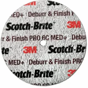 3M Scotch-Brite Unitized Wheel – 2" × 1/8" × 1/8" (6C MED)