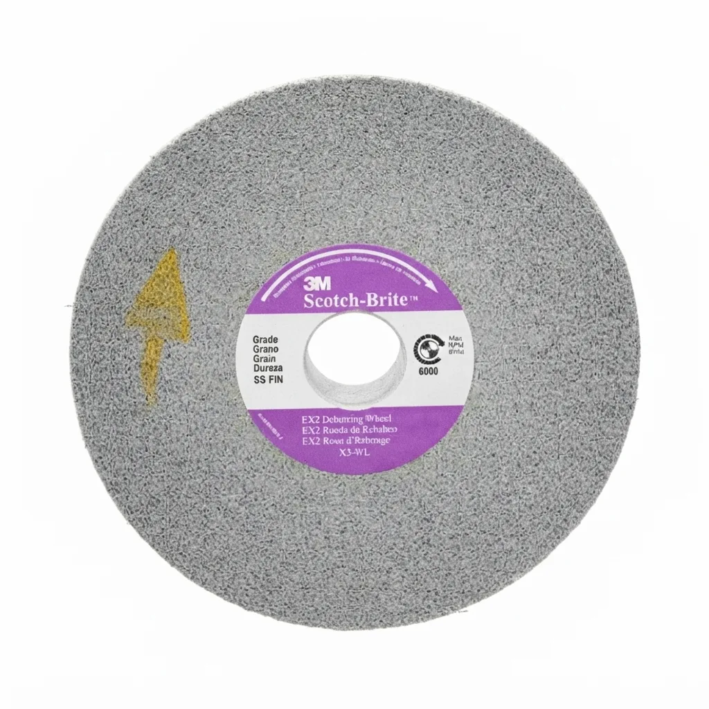 3M Scotch-Brite EX3 Unitized Deburring Wheel, 6" x ½" x 1" 9S FIN